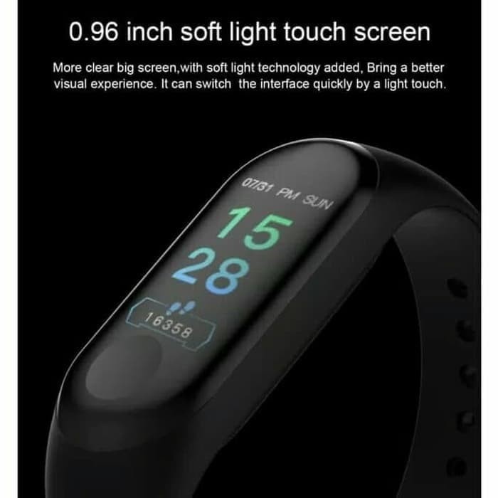 M3 PLUS SMARTBAND SMART WATCH JAM TANGAN