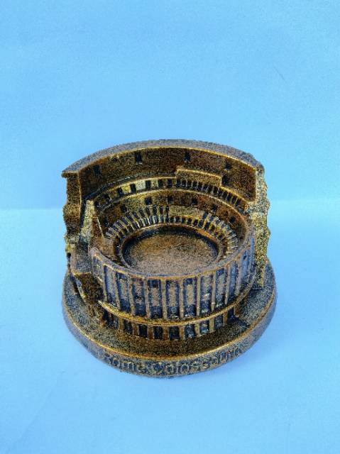 (BISA COD) MINIATUR ROME COLOSSEUM DARI FIBERGLASS UKURAN 12 CM - PAJANGAN DEKORASI RUMAH MURAH