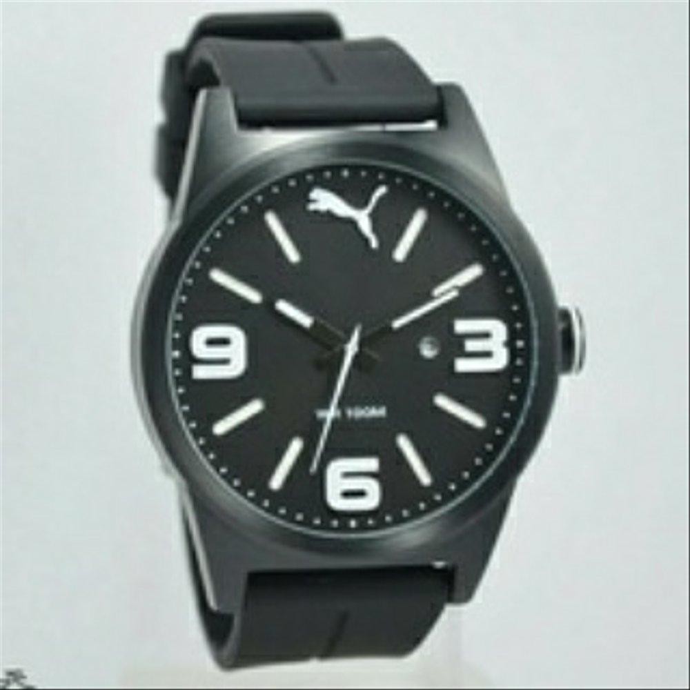 Dijual Jam Tangan Pria Puma PU104091002 Analog Black Rubber Strap Berkualitas