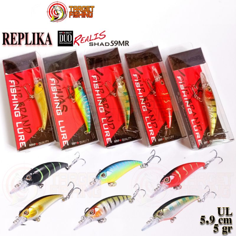 [Replika] DUO Realis Shad 59SR - Umpan Casting Minnow UL 5gram 6cm