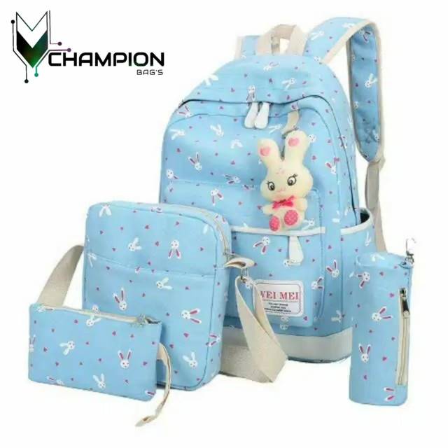 NIQABIS TAS RANSEL ANAK PLAYBOY SET TAS SEKOLAH PG PAUD TK SD SMP TAS ANAK CEWEK COWOK PEREMPUAN