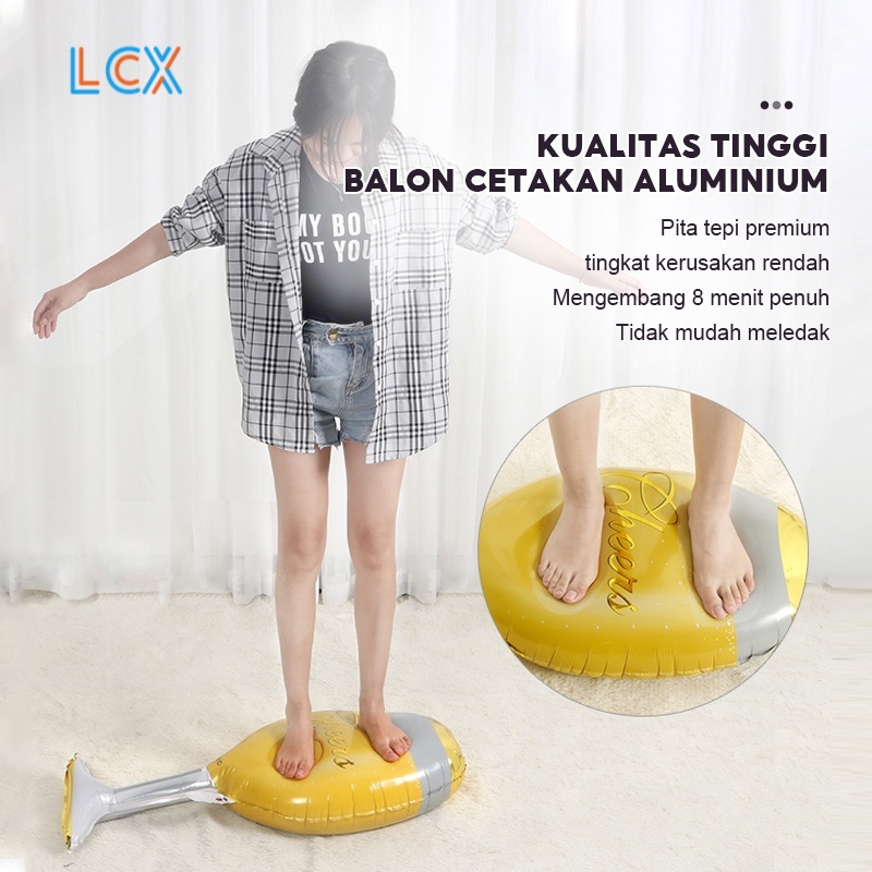 LCX Balon Foil Dekorasi Backdrop Ulangtahun Birthday Set Dekorasi Ulang Tahun Romantis