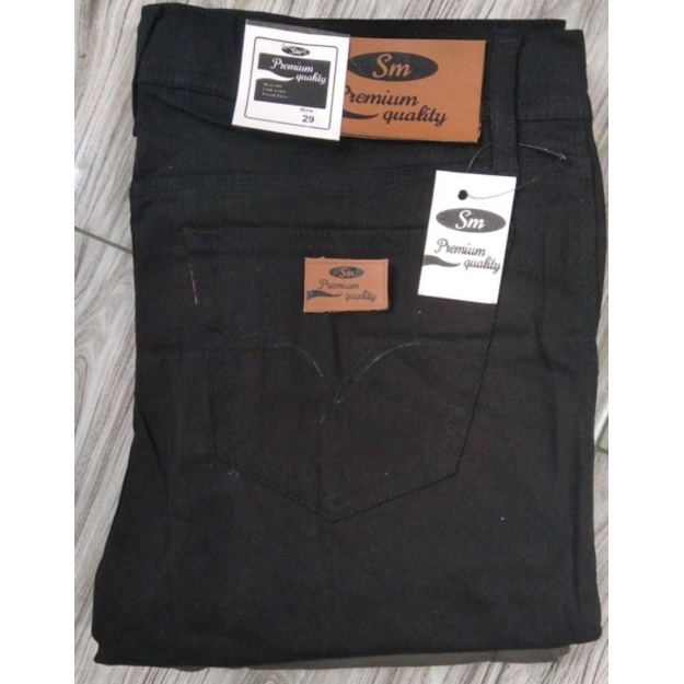 Celana Cinos Panjang Pria  SAKU LUAR Slimfit  Stret Melar S M Kwalitaa Premium