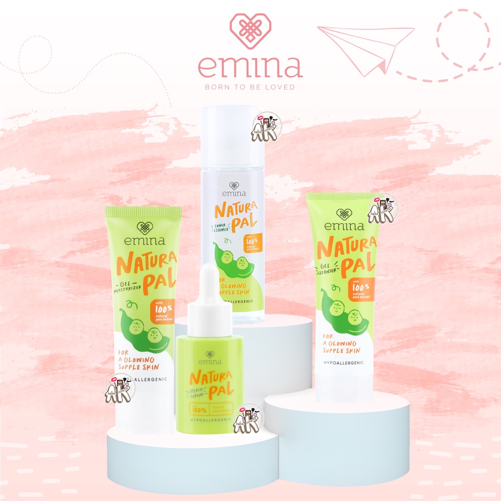 EMINA NATURAL PAL NEW SERIES (TONER / GEL CLEANSER / TONER ESSENCE / GEL MOISTURIZER )