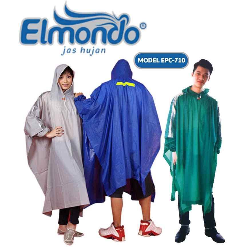 [TERLARIS]  Jas Hujan Ponco Lengan Personal - Elmondo 710