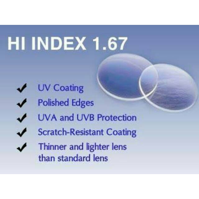 Lensa Tipis Index 1.67