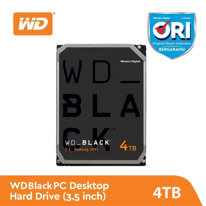 WD Caviar Black 4TB - HD HDD Hardisk Internal 3.5&quot; For PC Gaming