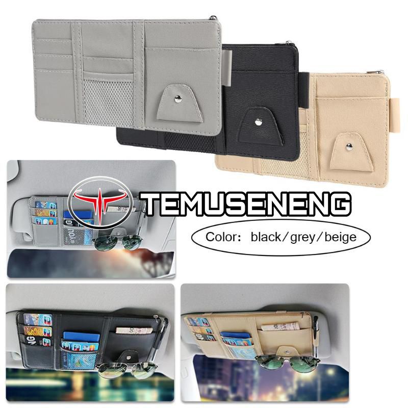 Sun Visor Organizer Mobil Tempat Kartu Atm Sim E Tol Uang Hp Serbaguna