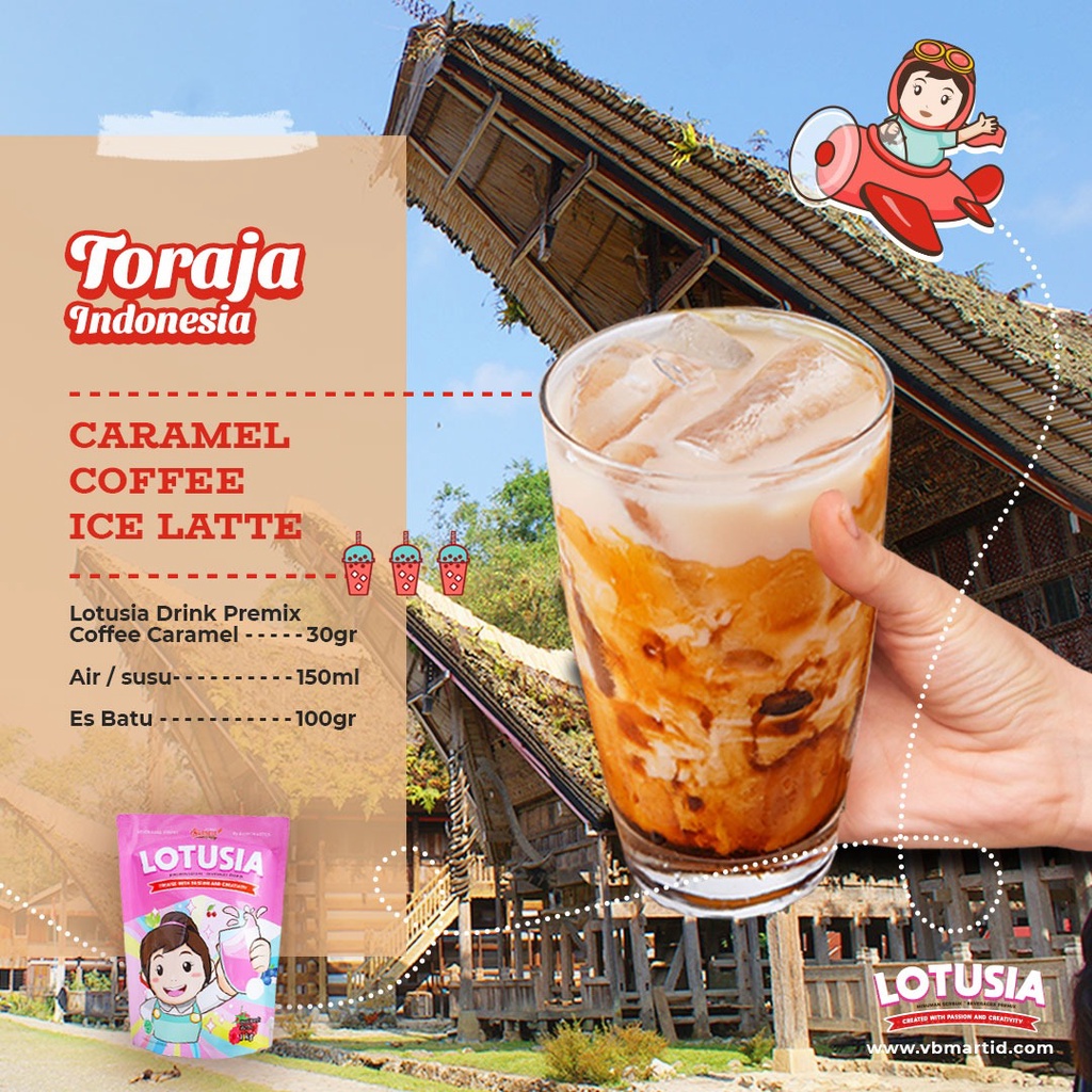 30gr Lotusia COFFEE CARAMEL Drink Premix (TRIAL PACKAGE)