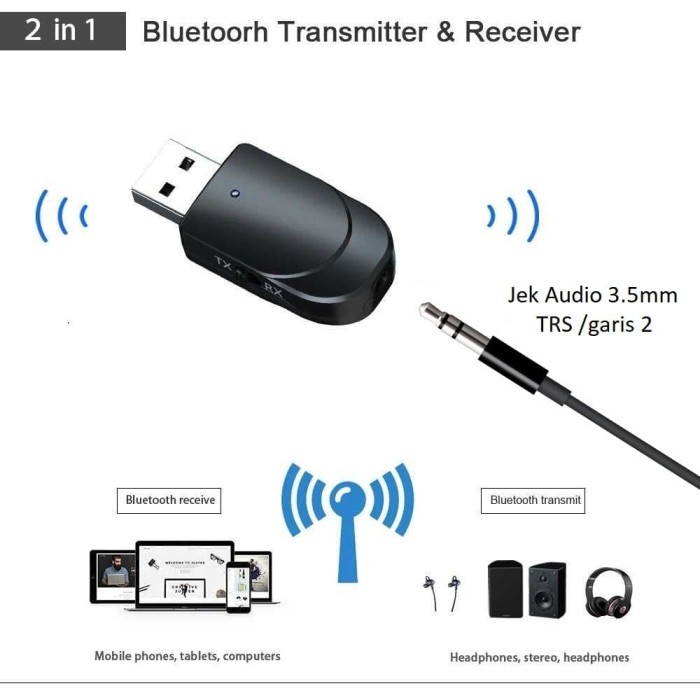 BLUETOOTH TRANSMITTER TV AUDIO SENDER USB / RECEIVER MUSIC SPEAKER 330