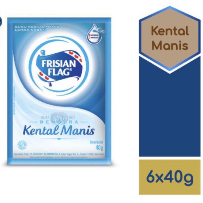 

SUSU KENTAL MANIS SASET FRISIAN FLAG (1 PAK ISI 6 PCS) 40 GRAM SEMBAKO MURAH GROSIR KELONTONG KEBUMEN