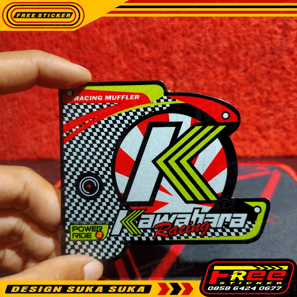 Logo atau Emblem Knalpot KAWAHARA Racing