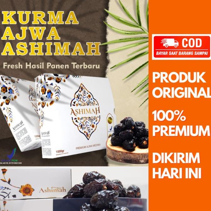 

*#*#*#*#] Ashimah 500gr - Kurma Ajwa Premium Madinah Medina Asli Lembut Dates