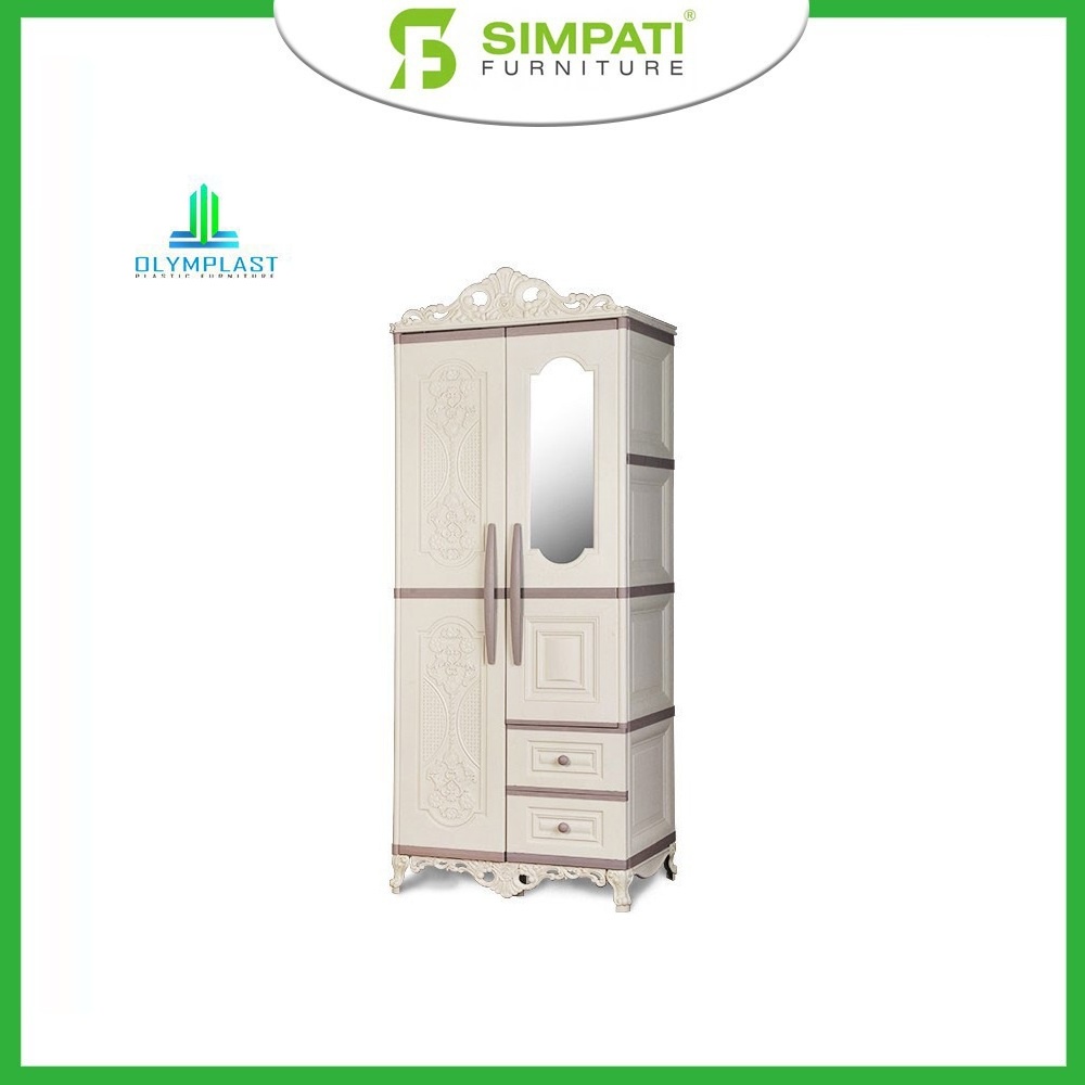 Lemari Pakaian Plastik 2 Pintu - OTC 02P Classic