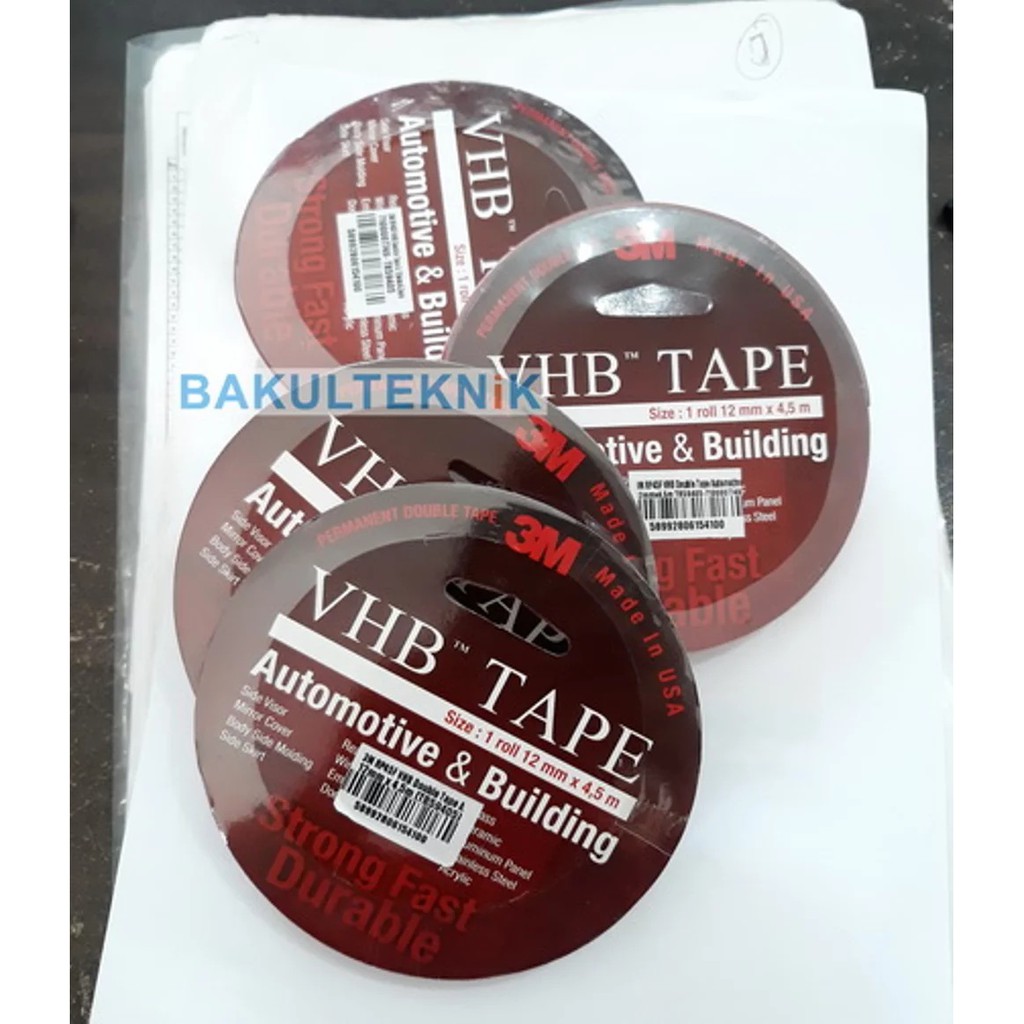 

Isolasi Dobel Tape 3M VHB 12mm X 4.5meter Original 3M