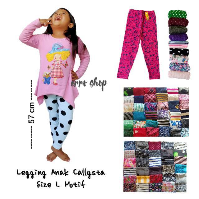 PILIH MOTIF size L Legging CALLYSTA anak balita cewe celana lejing halus leging balita perempuan ade