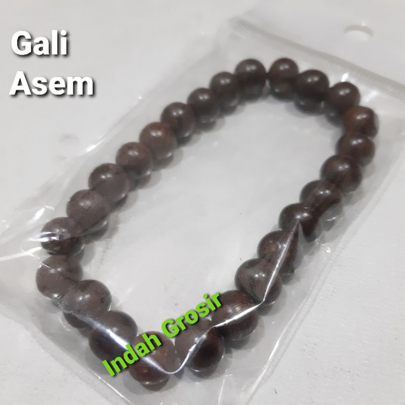 Gelang Kayu Cendana Gaharu Scang Kelor Dim 8mm Tali Karet