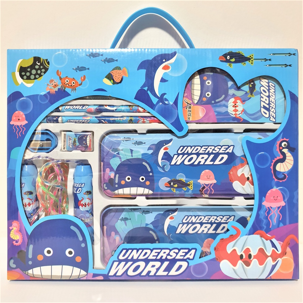 

Alat Tulis Undersea World Lengkap 7in1