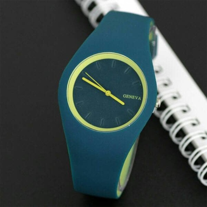 Jam Tangan GENEVA GV016 GREEN YELLOW