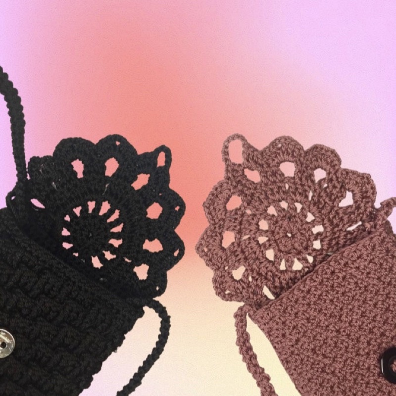 crochet phone wallet | handmade phone wallet | phone purse handmade | tas hp | pouch handphone