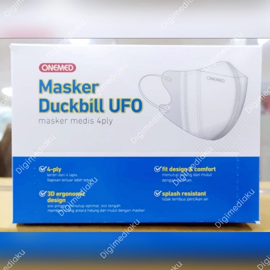 Masker Karet Medis Duckbill UFO 4ply OneMed