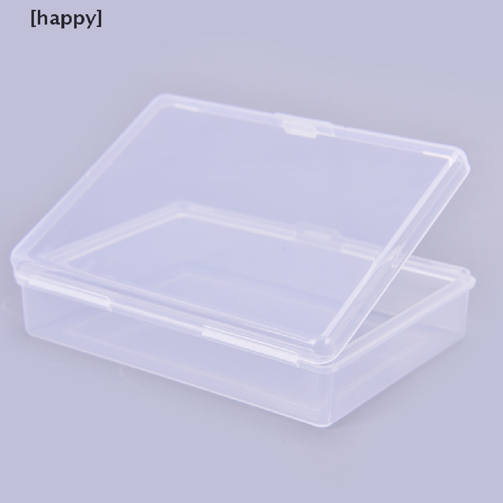 4 Pcs Kotak Penyimpanan Kartu Bahan Plastik Transparan Ukuran 10x7cm