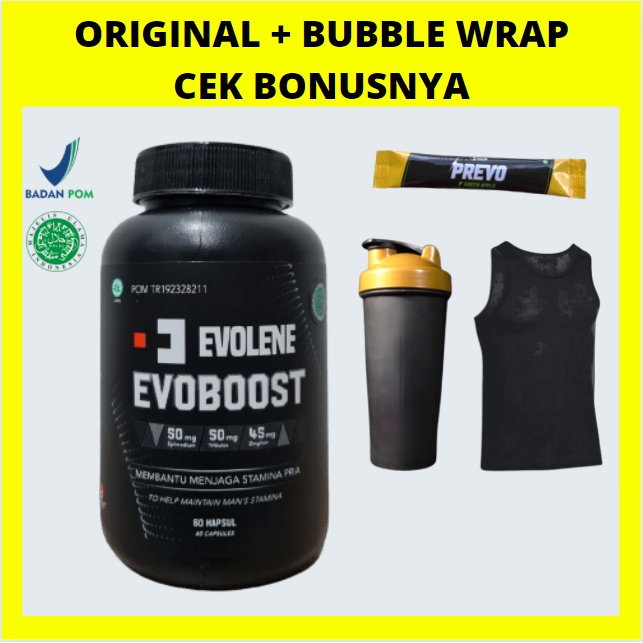 EVOBOOST 1 BOTOL ISI 60 BPOM HALAL TESTOSTERONE BOOSTER MEMBANTU MENJAGA STAMINA PRIA KESEHATAN BY EVOLENE EVO BOOST EVOBOST BOST