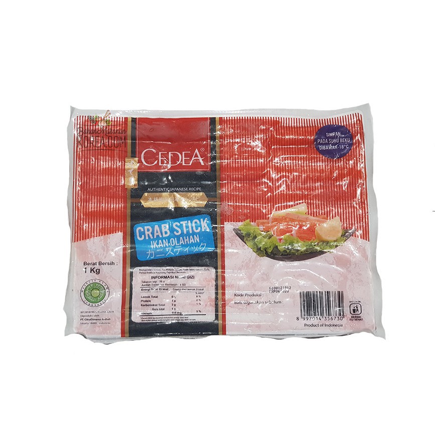 Crab Stick 1 Kg Cedea Frozen Food Makassar