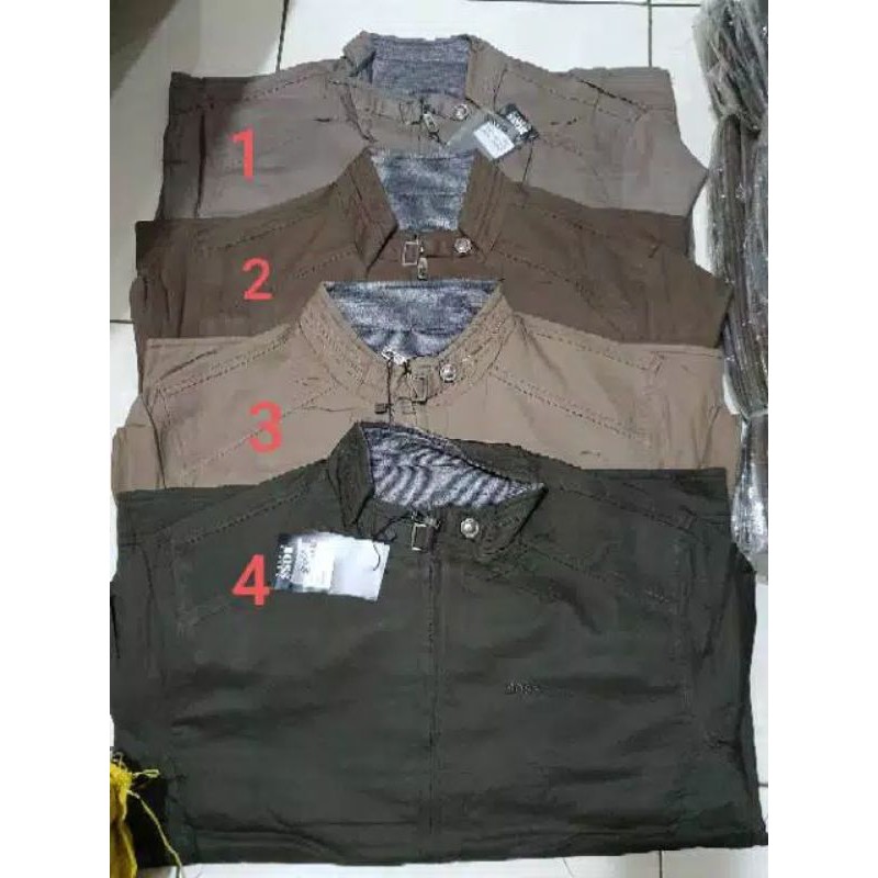 jaket boss bolak balik import jumbo