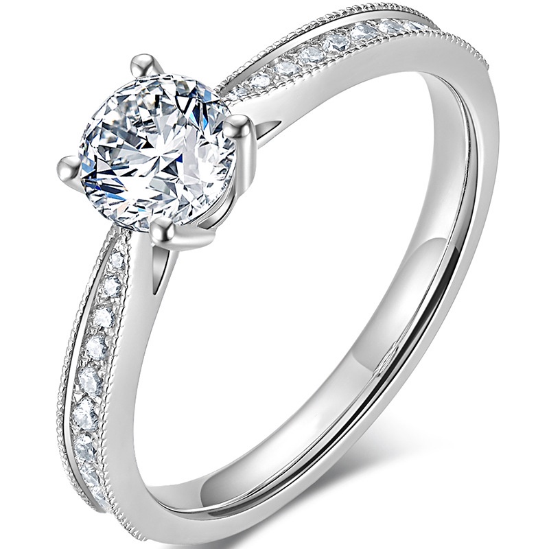 925 Silver New Couple Ring Moissanite