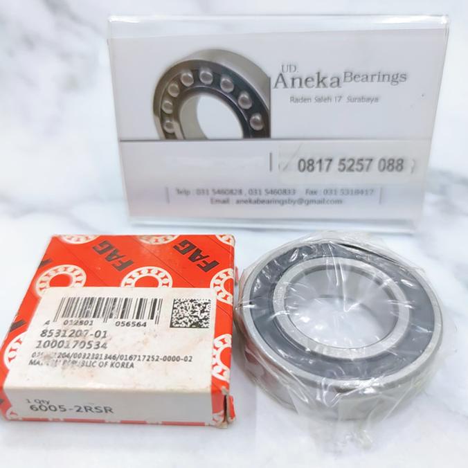 BEARING 6005 2RS FAG LAKER NOKEN AS MOTOR TIGER 25X47X12 anekab37 dijamin
