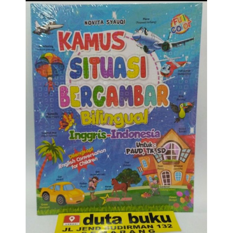 Buku Bahasa Inggris - Kamus Situasi Bergambar baik untuk kelas 1 2 sd