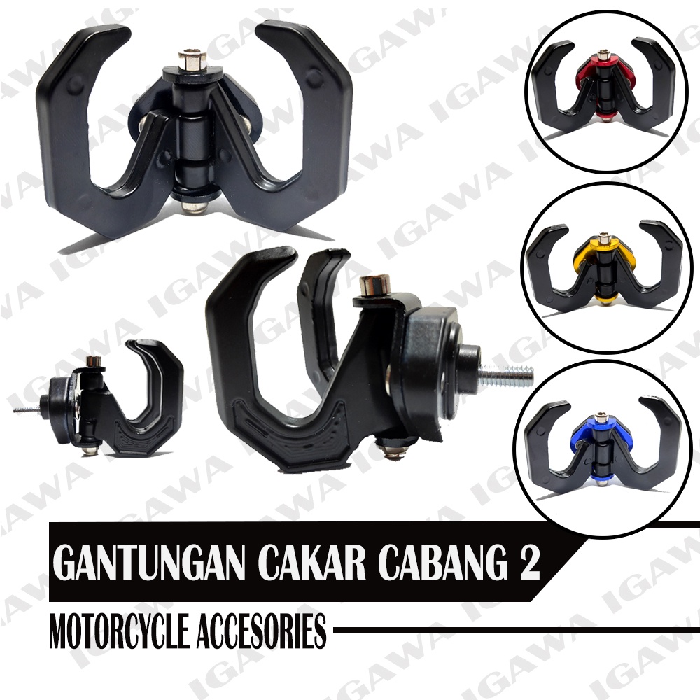 Jual GANTUNGAN BARANG MOTOR MATIC MODEL 2 CABANG CNC IMPOR CONTELAN ...