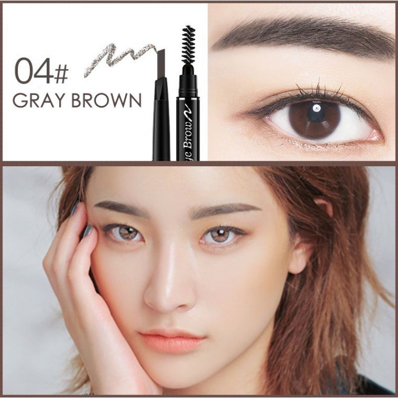 Medan Termurah Pencil alis pencil eyebrow + brush lameila