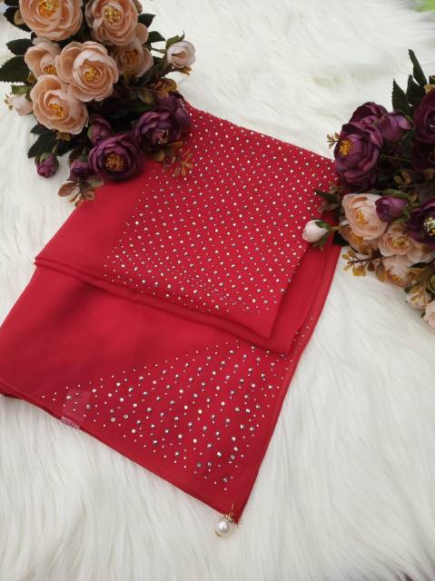 Hijab JILBAB SegiEmpat Bella Pesta Payet Swarosky-4