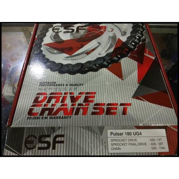 Gearset Pulsar 180 Ug4 / P200 Dtsi