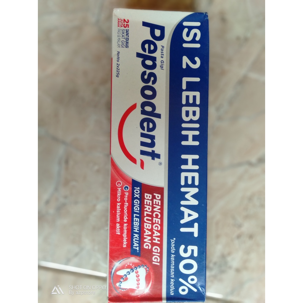 Pepsodent 225gr isi 2/odol pasta gigi/pepsodent/gigi kuat dan bersih