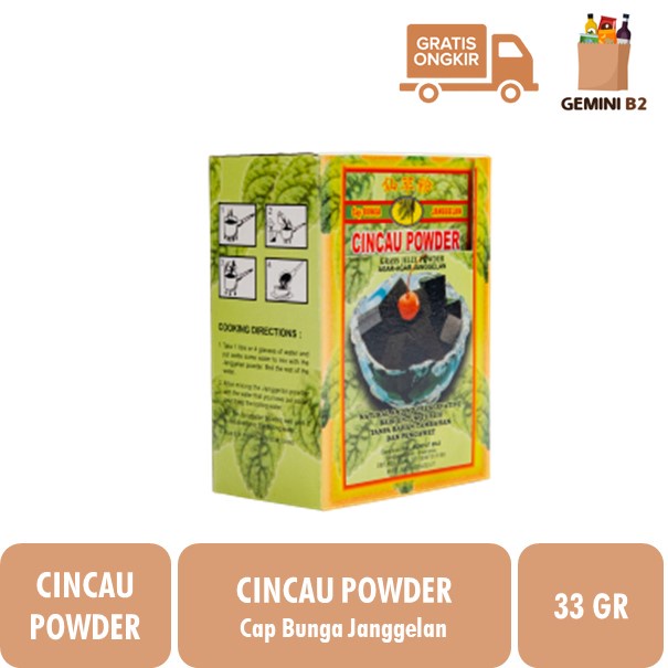 

Cincau Cap Bunga Janggelan / Grass Jelly Powder 33gr