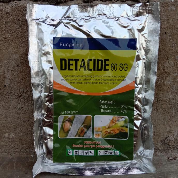 PUPUK | TAMAN | FUNGISIDA ANTRAKNOSA/CACAR DETACIDE 60 SG 100 GR | RUMAH TANGGA