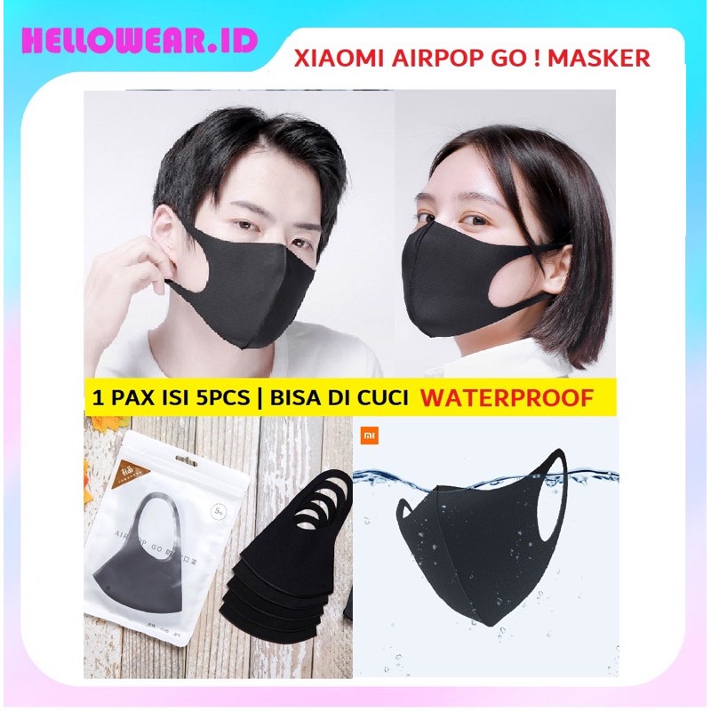 XIAOMI AIRPOP GO MASKER XIAOMI MASKER KAIN MASKER MOTOR MASKER SCUBA