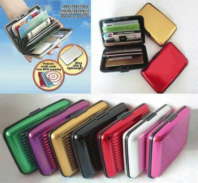 DOMPET KARTU CARD GUARD HOLDER WALLET ALUMINIUM