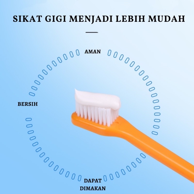 SIKAT GIGI ANJING / KUCING + Odol Per toothpaste dog cat