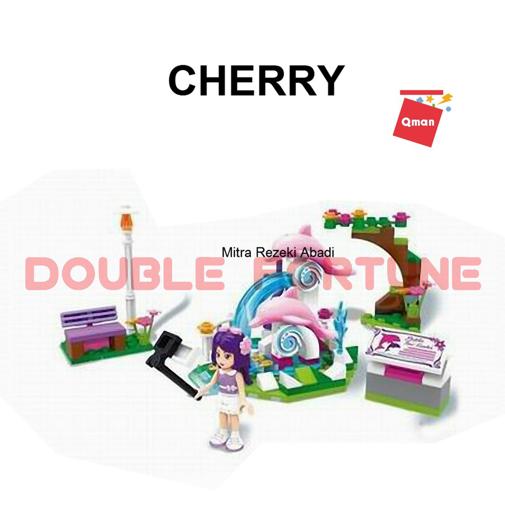 BALOK SUSUN BRICKS LEGO QMAN CHERRY GIRL   MAINAN ANAK