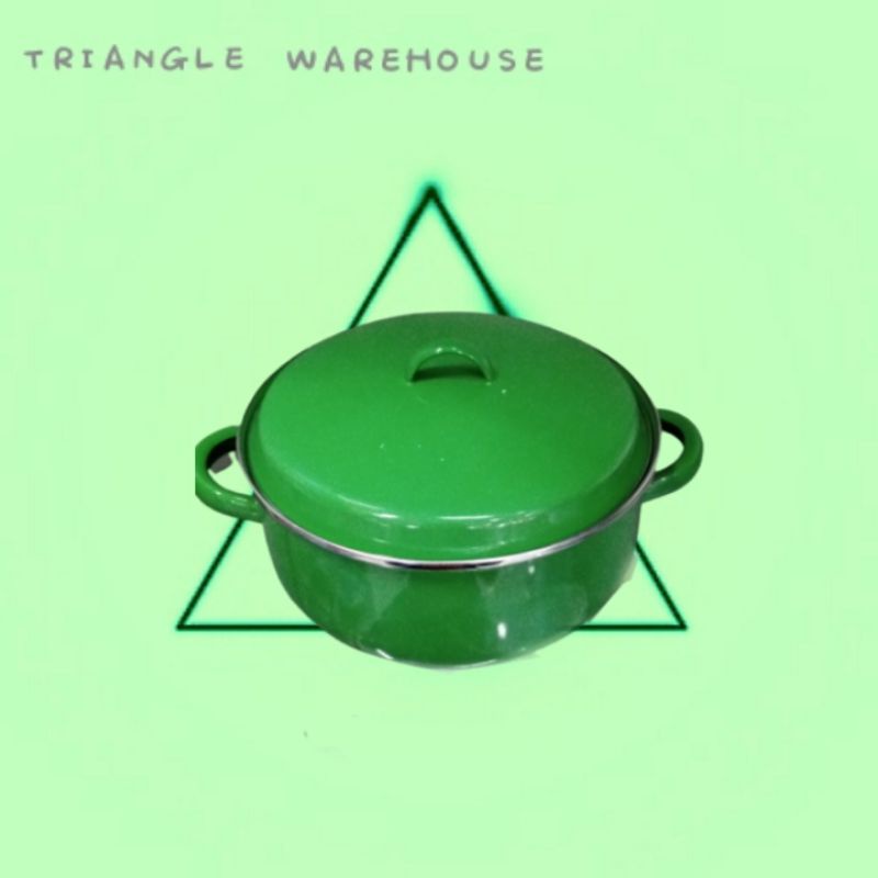 Panci enamel warna polos 24cm