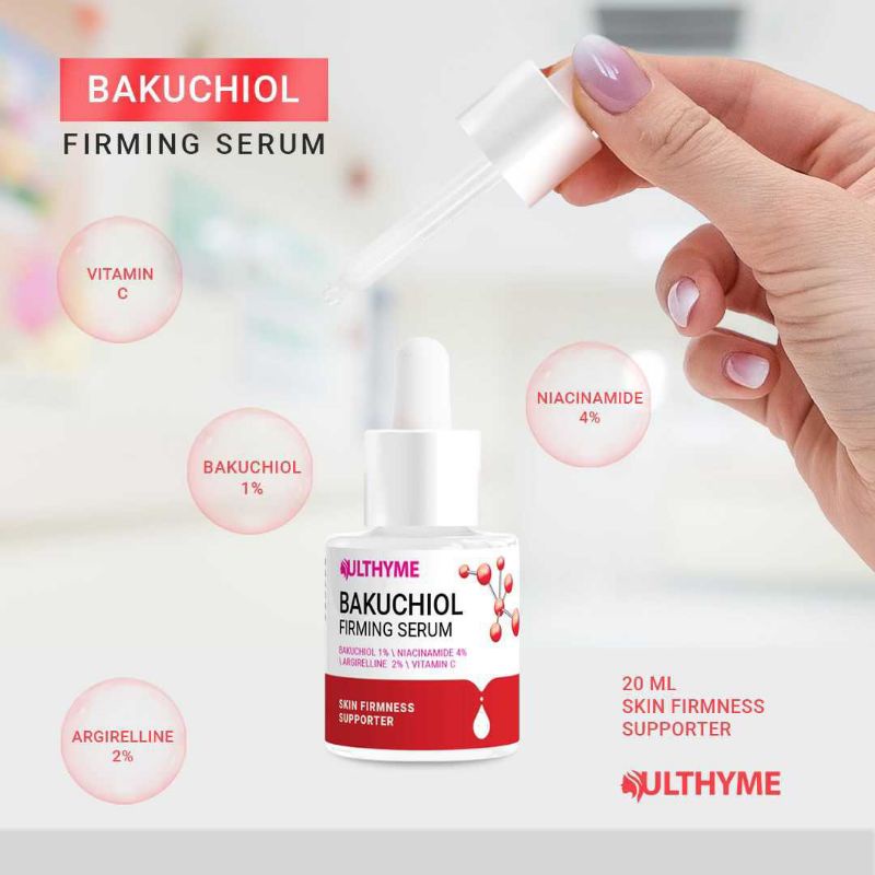 Ulthyme Skincare Serum Bakuchiol Anti Aging Firming Flek Kusam