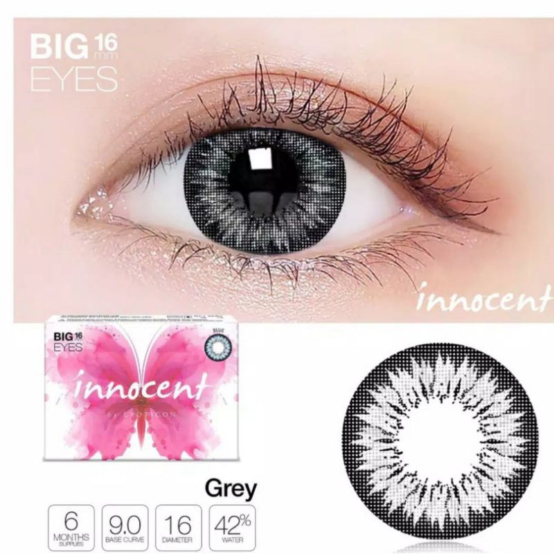 Softlens X2 INNOCENT 16 MM BIG EYES by EXOTICON / Softlen Soflen Warna Normal