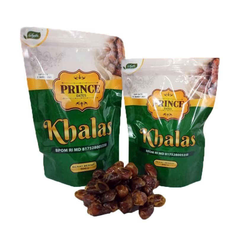 

Kurma KHALAS Syifa 500Gr - Kurma Kholas Prince BPOM - Kurma Kholas Syifa Asli - Kualitas Premium