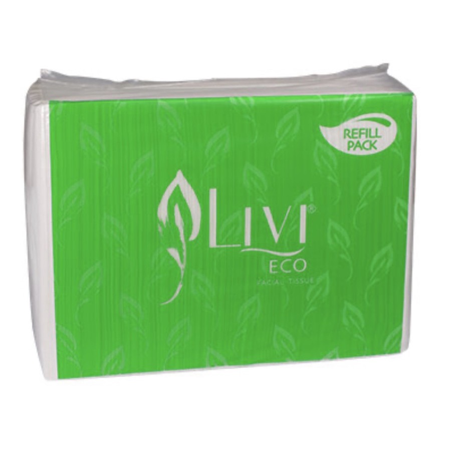 Tisu Wajah Facial Tissue Refill Livi Eco / SeeU See U Green Value 600s 2ply