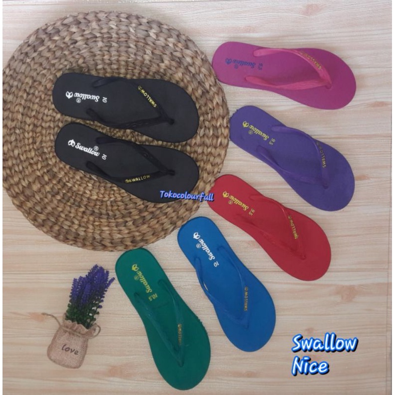 Sandal Jepit Wanita/sandal jepit swallow wanita Nice/sendal jepit swallow/sandal swallow female 6pcs