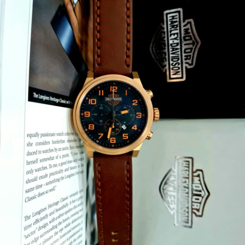 JAM TANGAN PRIA HARLEY DAVIDSON BATRE STAINLESS KUALITAS ORIGINAL